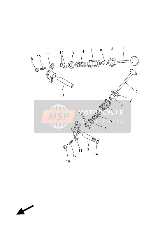 Yamaha YP250R X-MAX SPORT 2012 Valve for a 2012 Yamaha YP250R X-MAX SPORT